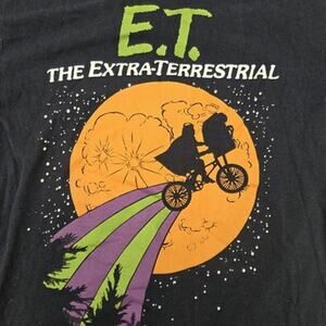 E.T. Shirt Mens Small The Extra Terrestrial Movie Navy Blue Graphic Tee